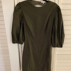 Puffy Sleeve Mini Dress